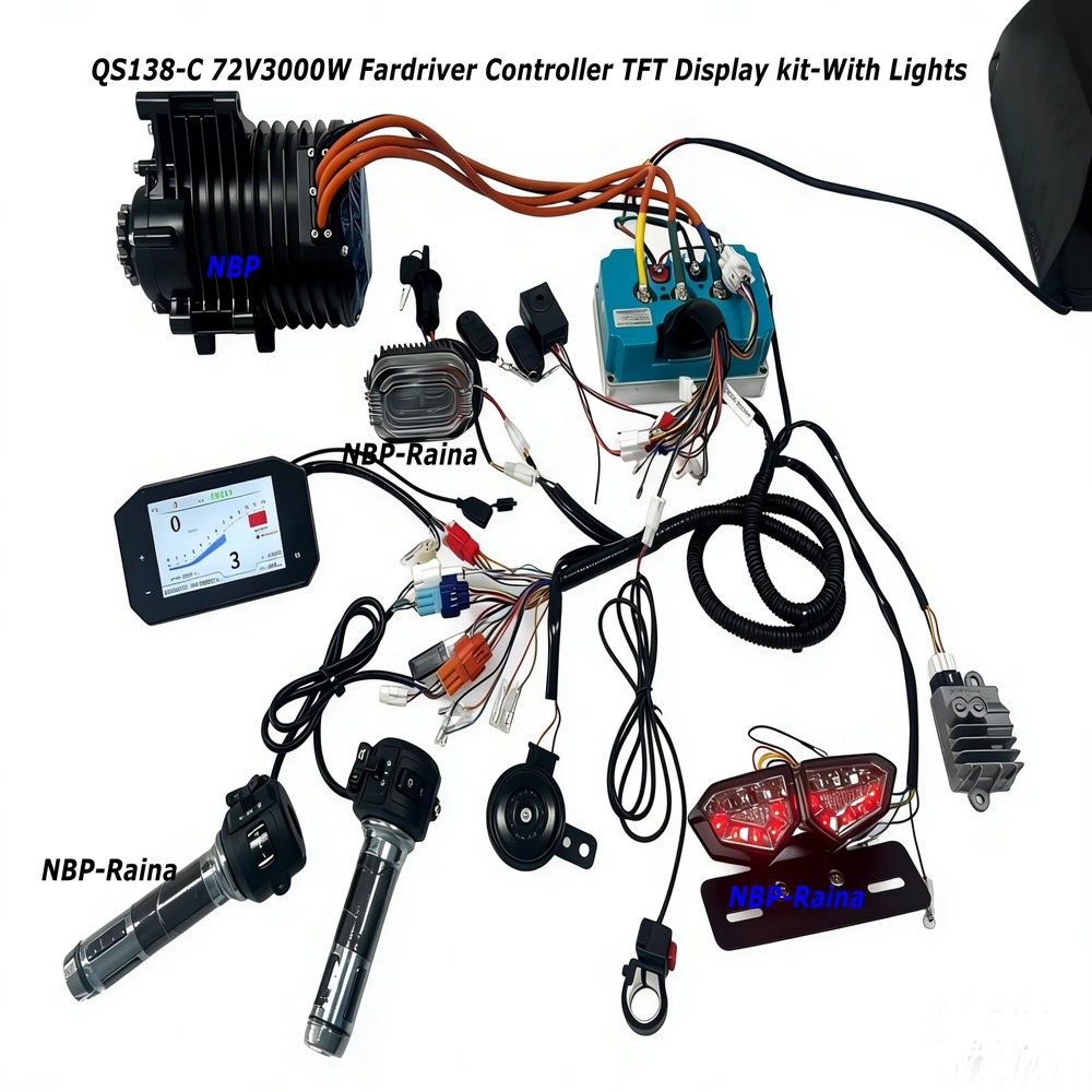 72V 3000W Mid Drive Motor Kit  - Mid Drive Motor Kit 72V 3000W recension och pris