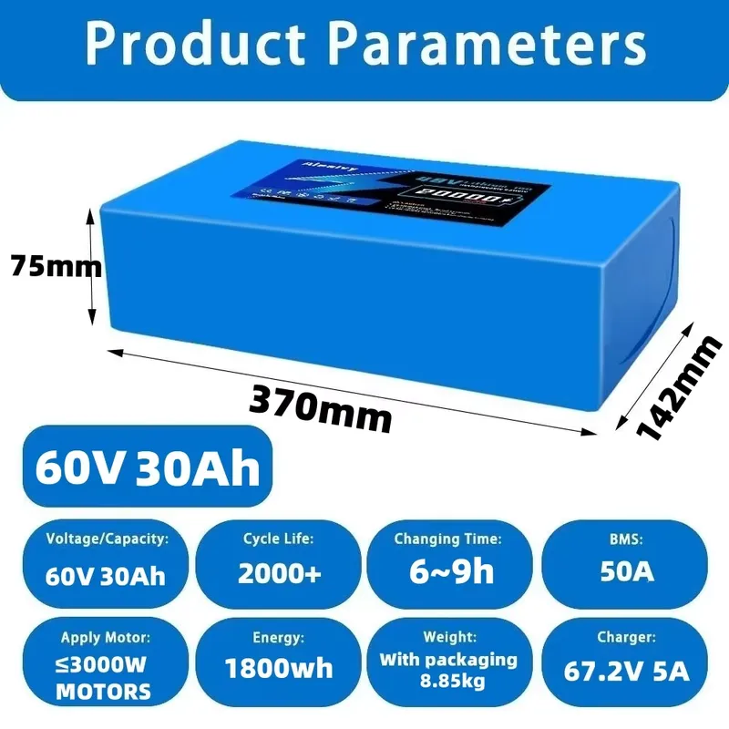  60V 20AH 30AH 21700 Lithium B - 60V 30Ah Electric Scooter Battery recension och pris